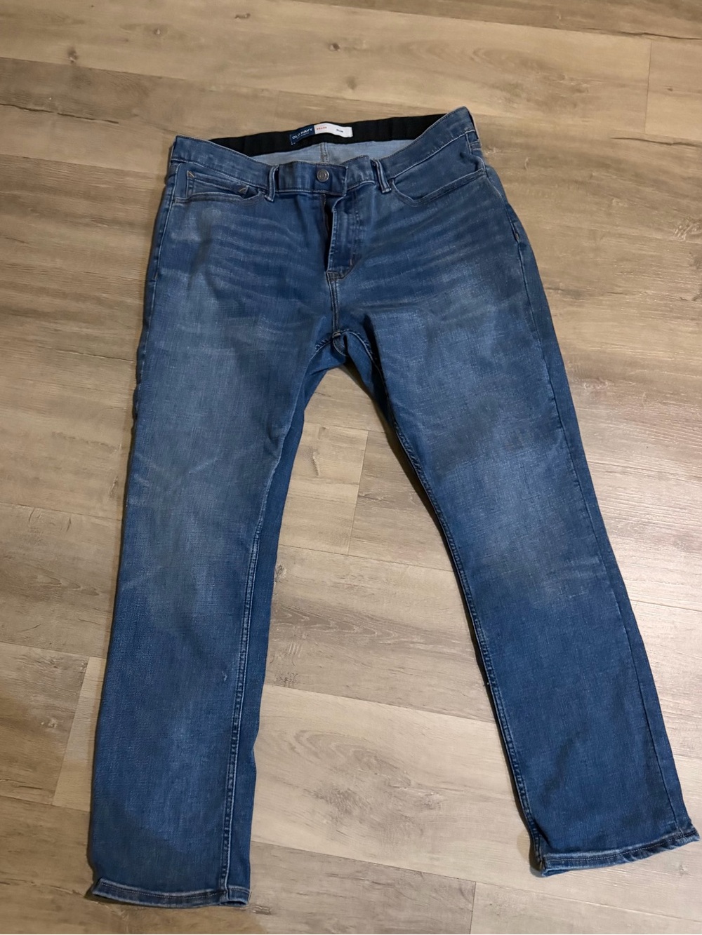 Old Navy Men's Straight-Leg Blue Jeans